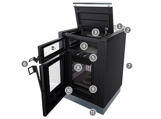 Aurora 60 kuchnia na drewno