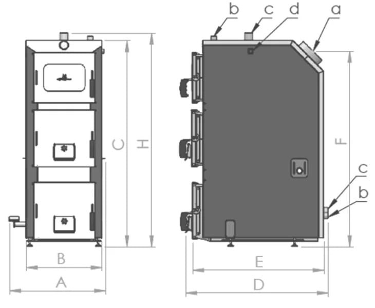 DrewKo – Kocioł zgazowujący drewno 12kW