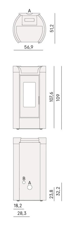 Fenice 11,0 kW – Cadel, piecyk na pellet