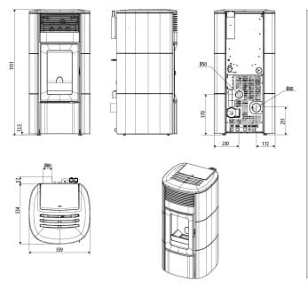 Club Hydro Matic 18 kW, piecyk na pellet