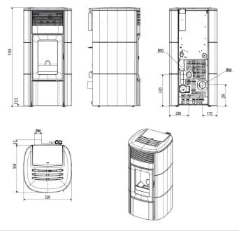 Club Hydro Matic 24 kW, piecyk na pellet z płaszczem wodnym