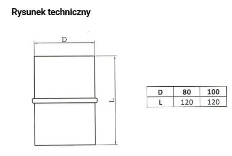 Złączka męska fi 80