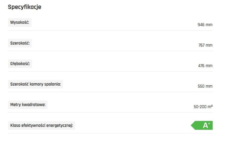 Kominek na drewno Linie 1000