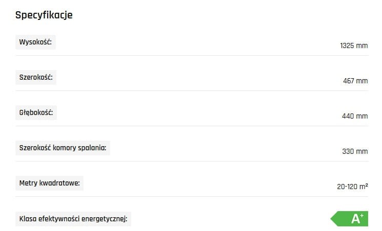 Wolnostojący kominek na drewno Scan-Line 820MS