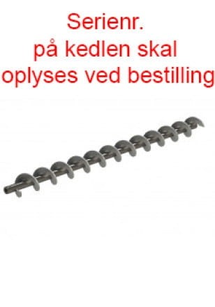 Ślimak do popiołu, RTB Feniks 80kW (Ø10, YN70)