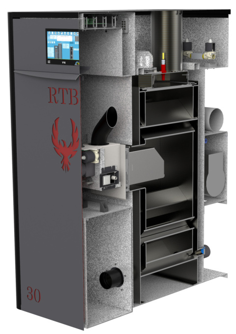 Kocioł na pellet RTB Feniks 10kW /230L Kocioł na pellet RTB Feniks 10kW /230L