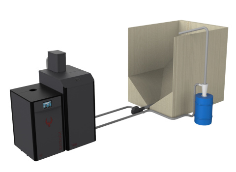 Kocioł na pellet RTB Feniks 16kW 1500kg Kocioł na pellet RTB Feniks 16kW 1500kg
