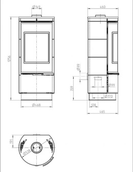 Thorma Andorra standard – kamień Serpentino, piecy na drewno