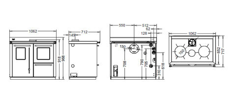 Bosky F30 Square EVO5 "Ready to Start", kuchnia na dreno Bosky F30 Square EVO5 "Ready to Start", kuchnia na dreno