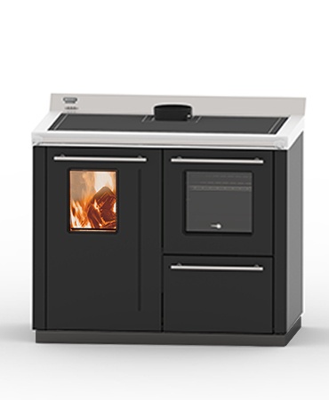 Bosky F30 Square EVO5 kuchnia na drewno centralnego ogrzewania Bosky F30 Square EVO5 kuchnia na drewno centralnego ogrzewania