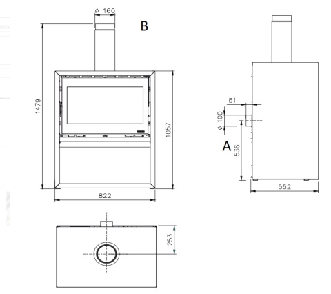 DANTE 5.0 CON PORTALEGNA 12kW piecyk na drewno DANTE 5.0 CON PORTALEGNA 12kW piecyk na drewno