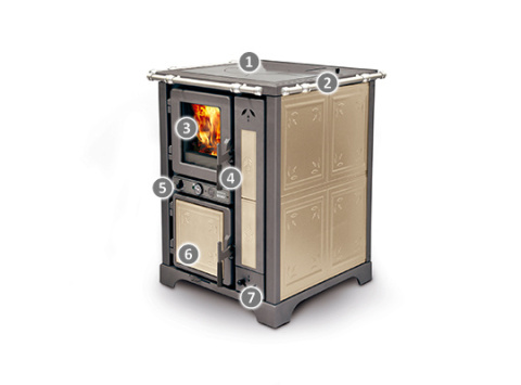 Bosky country 30 evo fior, kuchnia na drewno Bosky country 30 evo fior, kuchnia na drewno
