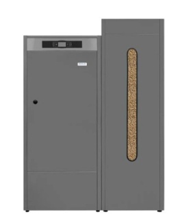Bioclass IC 12 kW – Domusa z zasobnikiem 365kg z automatycznym odpopielaniem