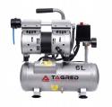 SPRĘŻARKA KOMPRESOR BEZOLEJOWY 6L 550W DWUTŁOKOWY R2 10 BAR CICHY