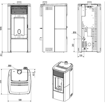 Star UP 8 kW – MCZ, piecyk na pellet Star UP 8 kW – MCZ, piecyk na pellet