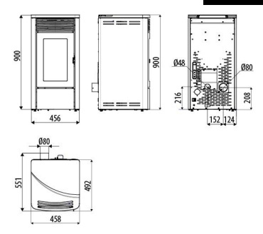 Tecla 6 kW – MCZ, piecyk na pellet Tecla 6 kW – MCZ, piecyk na pellet