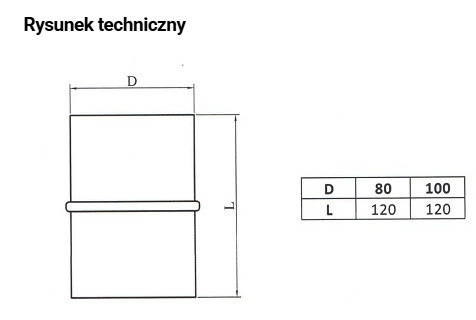 Złączka męska fi 80 Złączka męska fi 80