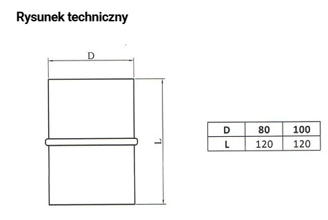 Złączka męska fi 100 Złączka męska fi 100
